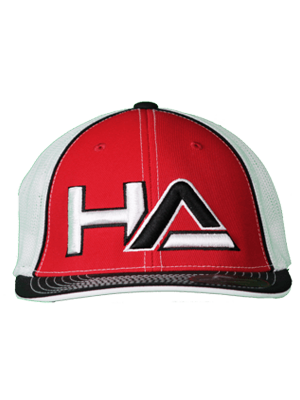 Haterz HA Logo Hat (Red, Black/White)