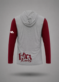 Long Sleeve Performance Hoodie - Cardinal & Gray
