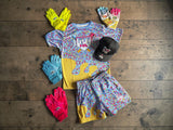 Ice Cream Drip Shorts - Blue