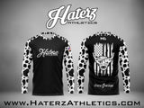 CowPrint Black L/S shirt