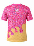 Ice Cream Drip Pink S/S Shirt