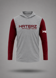 Long Sleeve Performance Hoodie - Cardinal & Gray