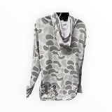 Duck Camo Gray/White with Hood
