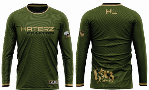 HaterZ Military Green Longsleeve Jersey