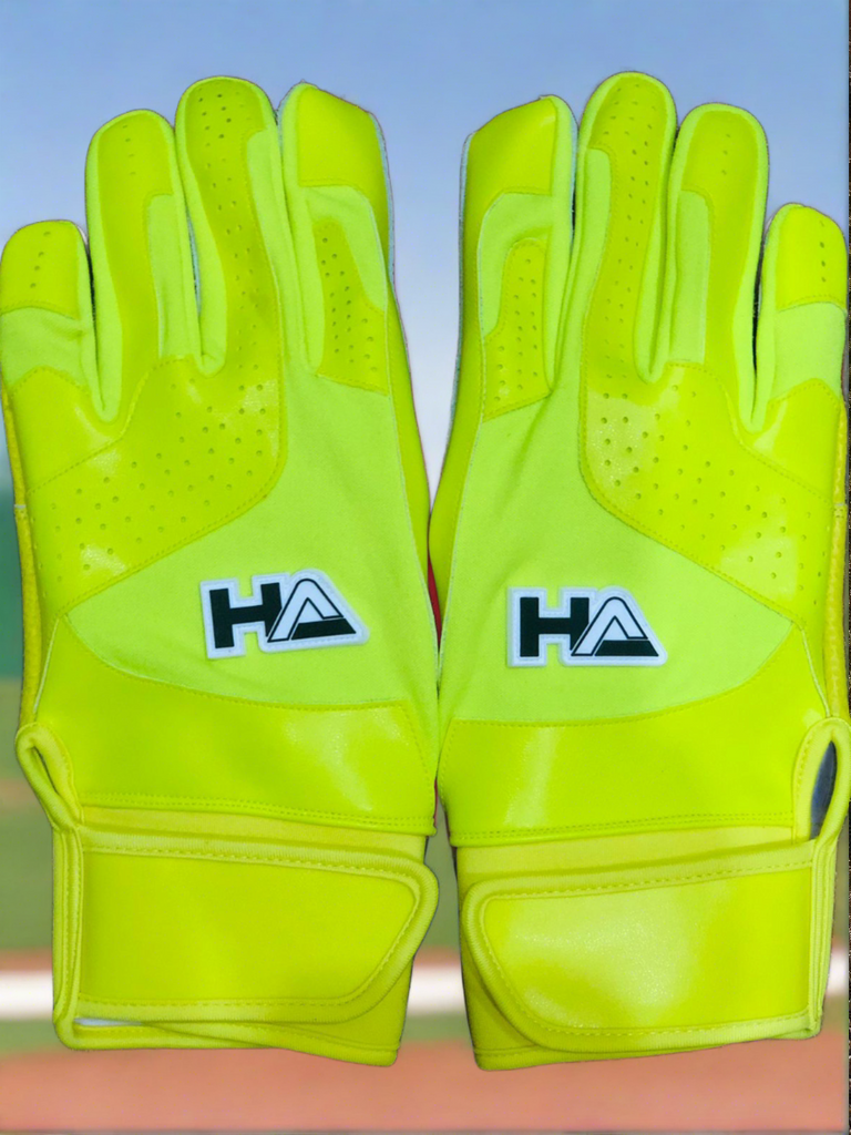 Neon yellow batting gloves hotsell