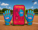 Pro-Series Batting Gloves NeonPink/Neon Blue