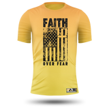 Faith Over Fear Yellow Short Sleeve
