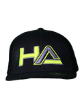 Haterz HA Logo Hat (Black/Neon,Yellow)