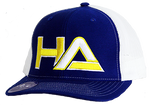 HaterZ HA Logo Snapback Hat (Blue/Gold)