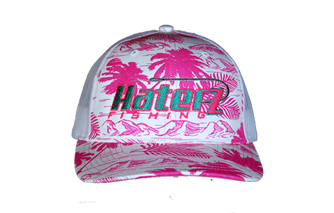 HaterZ Fishing Palm Tree Pink/Teal